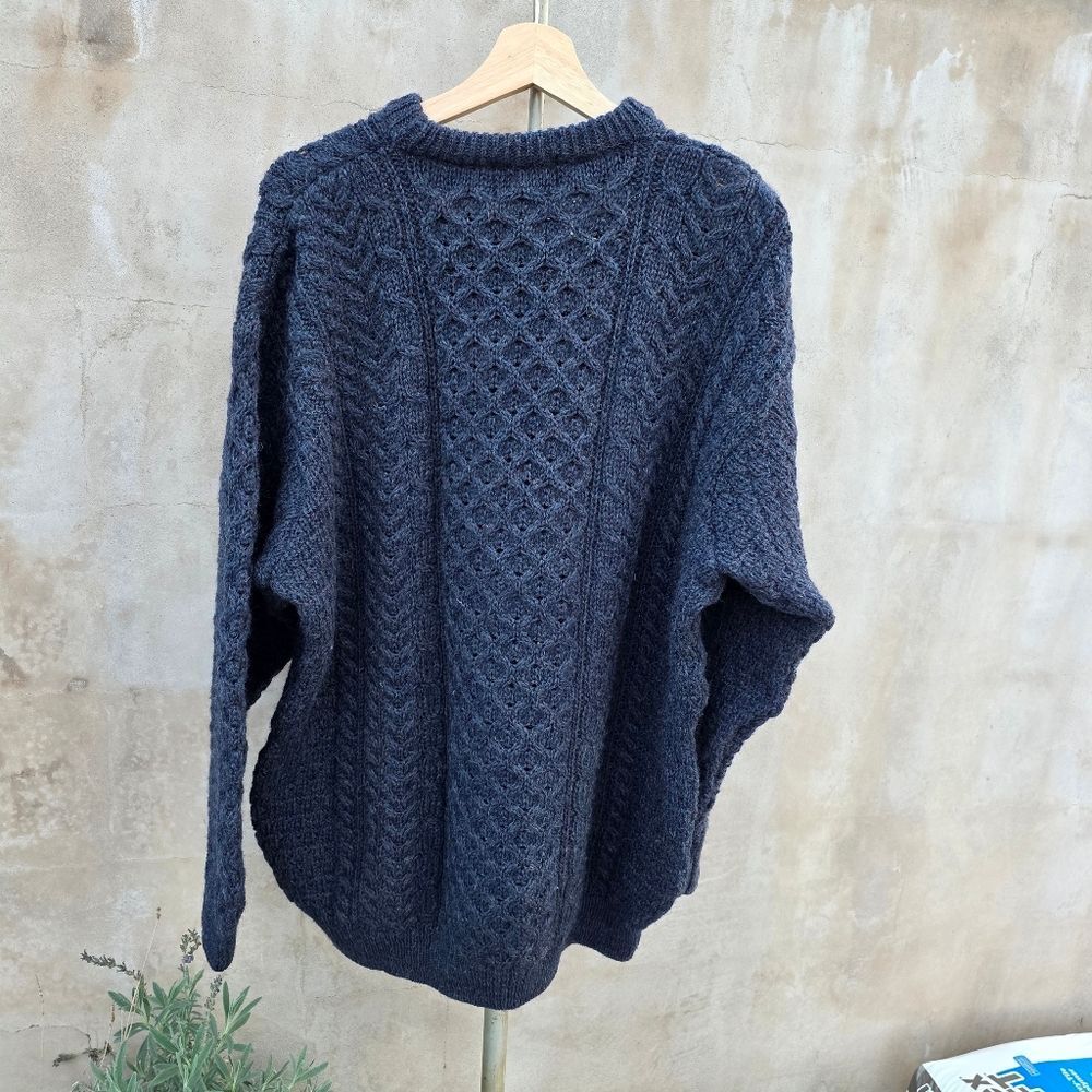 Rue saint Patrick wool cableknit sweater - Picture 5 of 11